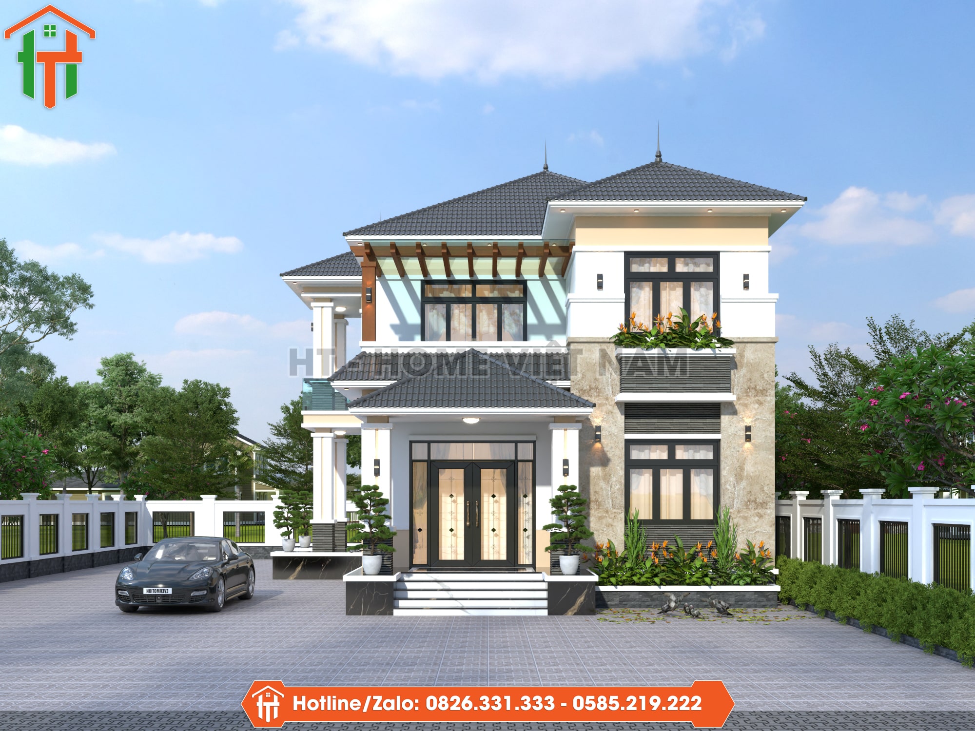 Xây Nhà Trọn Gói Hà Nội Giá Tốt: Mẫu Biệt Thự Đẹp Tinh Tế Tới Từng Góc Nhìn