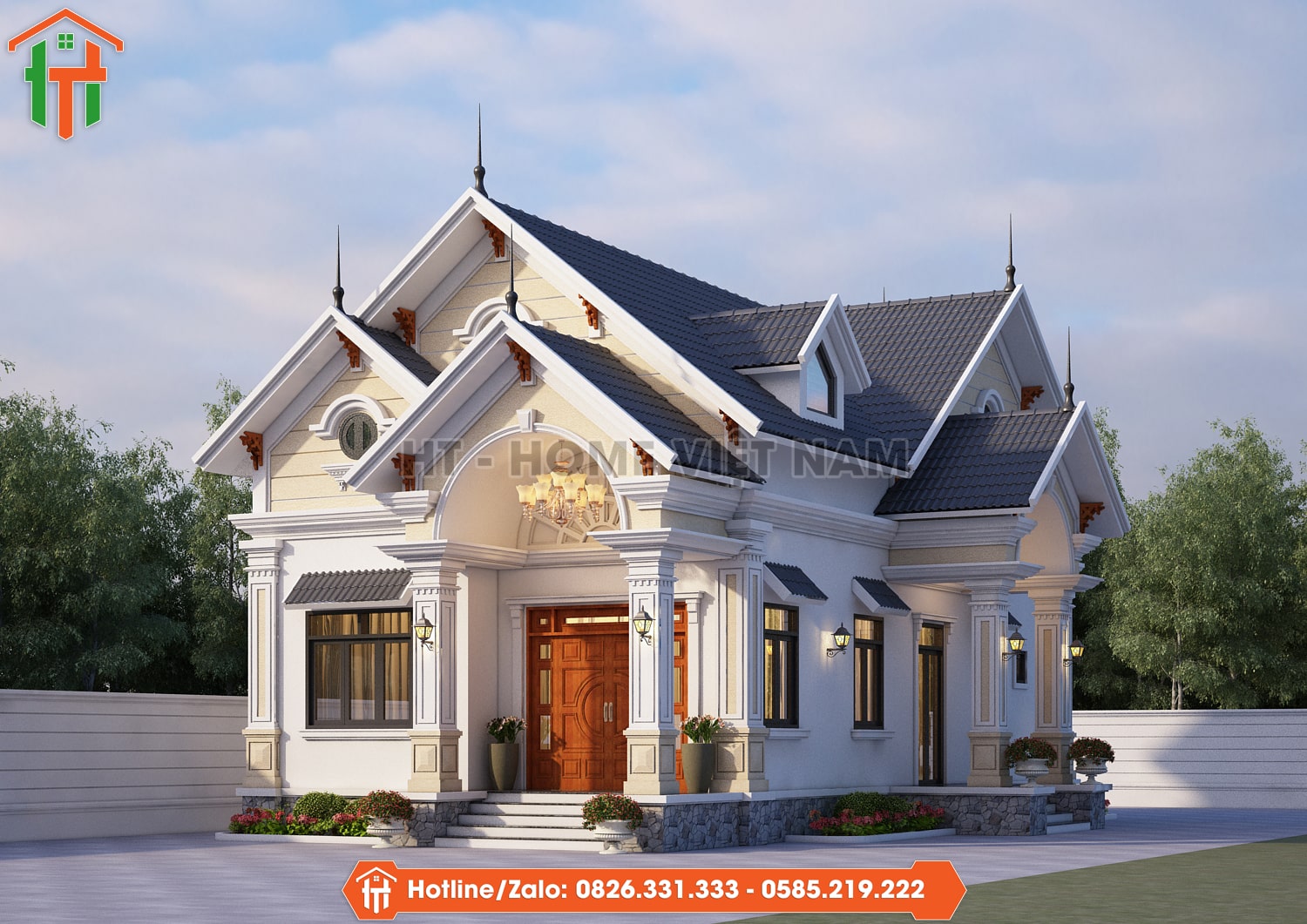 Nỗi Lo Thi Công Sai Bản Vẽ – Giải Pháp Thiết Kế Mái Thái 1 Tầng