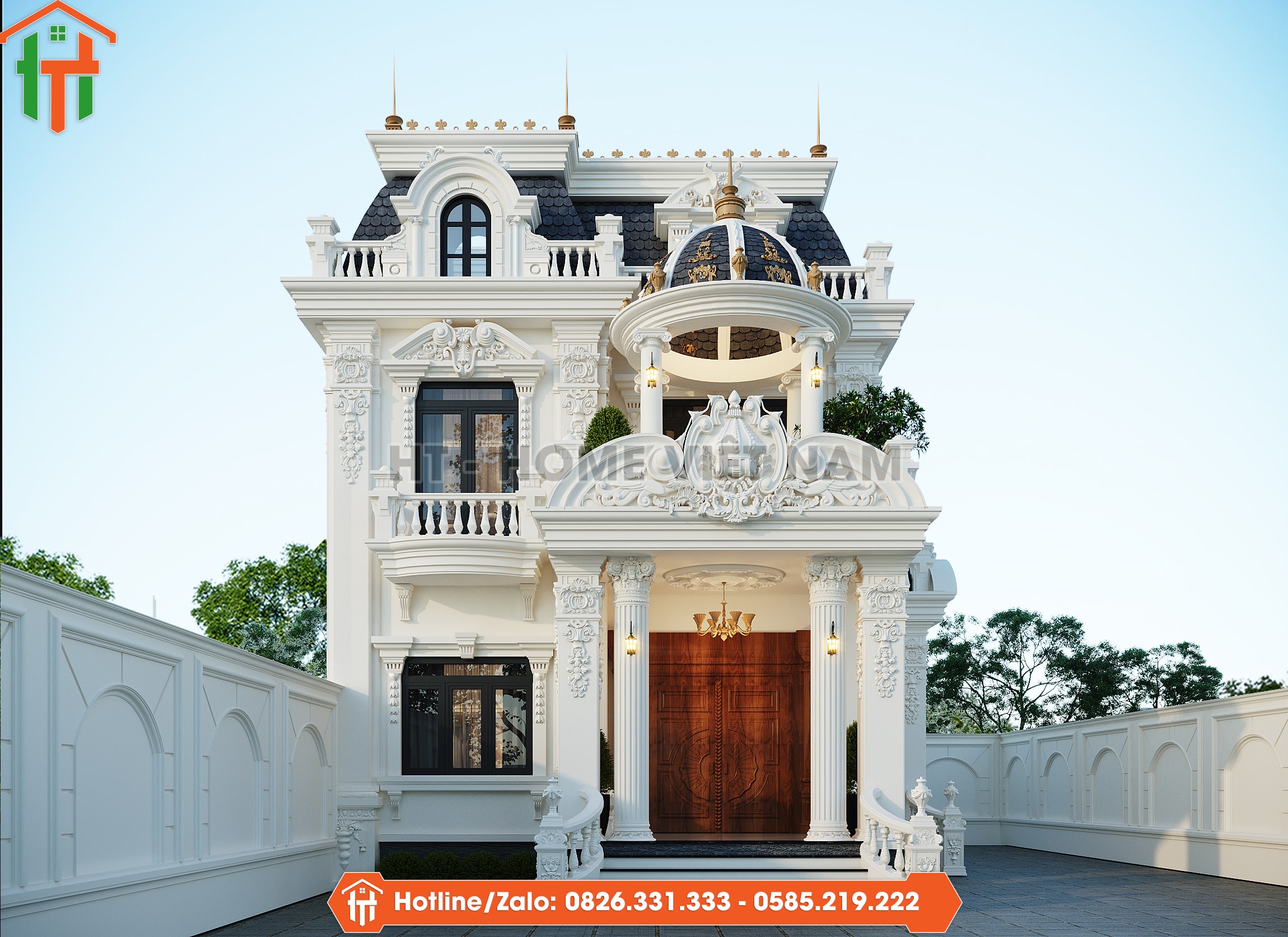 Thi Công Nhà Tân Cổ Điển – Vẻ Đẹp Cũ Mới Giao Thoa