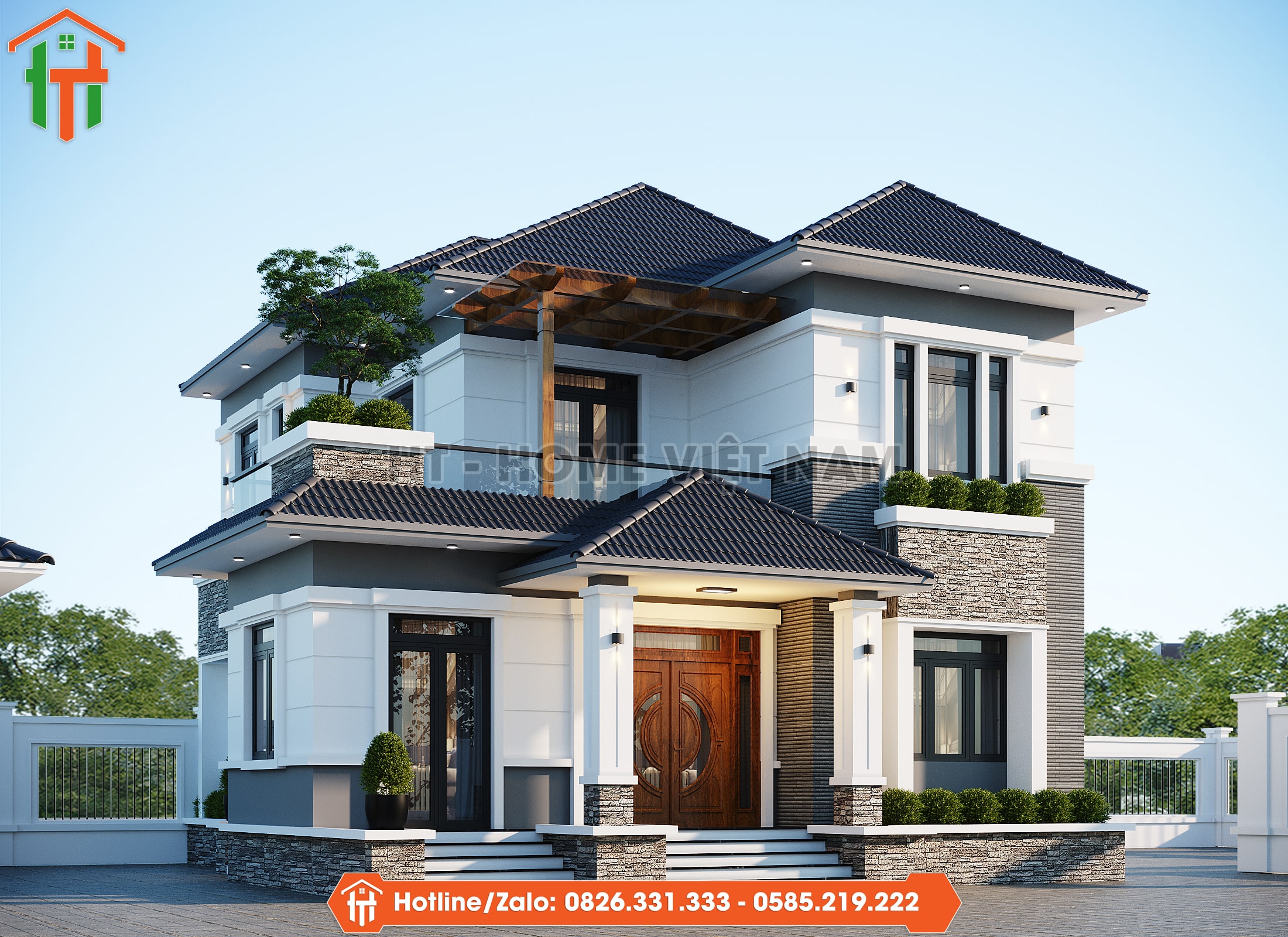 Biệt Thự Mái Nhật Đẹp – Sang Trọng Vừa Tầm Tài Chính