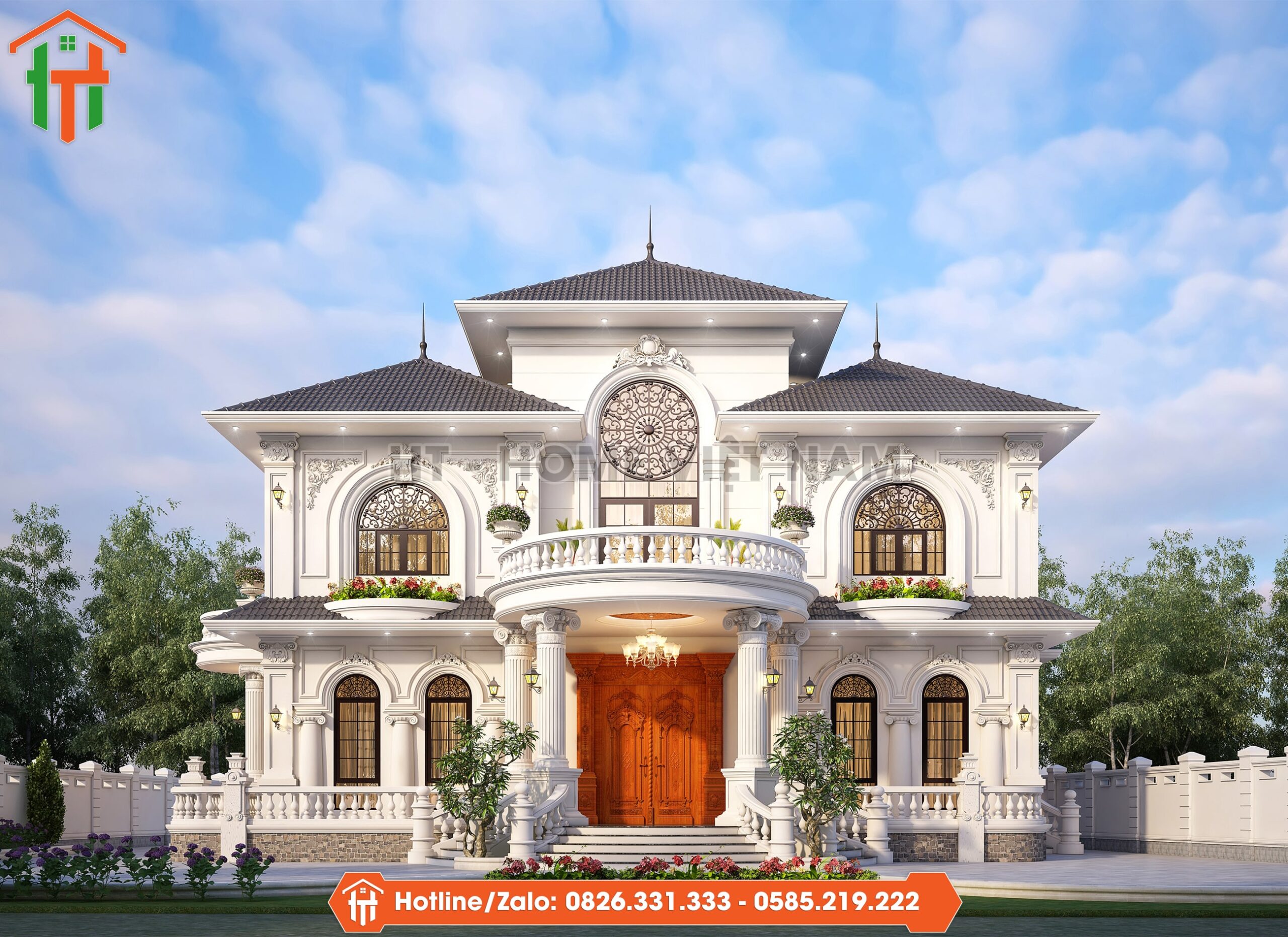 Ngoại Thất Biệt Thự Tân Cổ Mái Nhật Đến Từ Sự Nhã Nhặn
