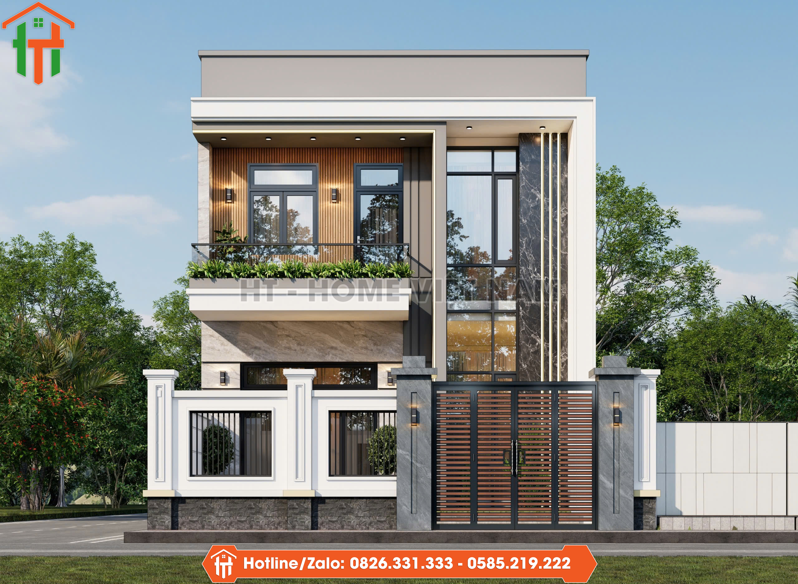 Nhà Mặt Bằng 2 Tầng Tối Giản Không Hề Đơn Điệu