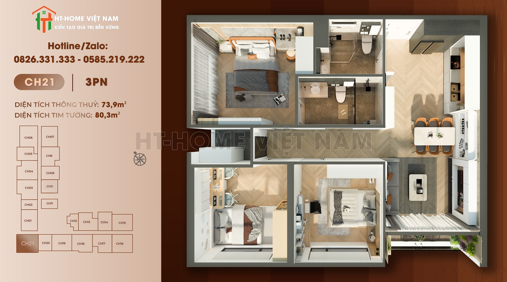 Nội Thất Chung Cư – The Royce – Vinhomes Ocean Park: Không Gian Sống Hài Hòa