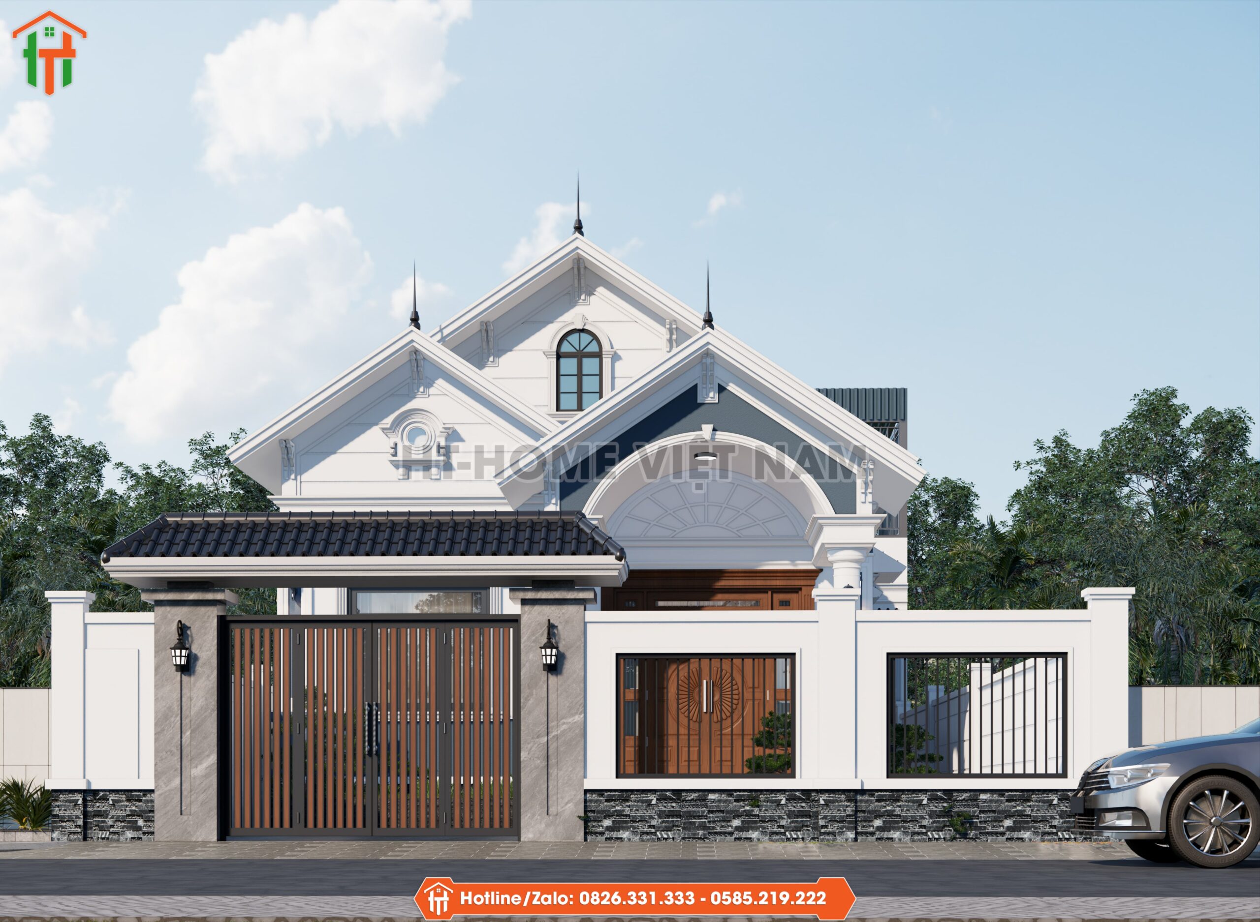 Nhà Mái Thái Đơn Giản Cho Gia Chủ Tinh Tế Tại Hòa Bình