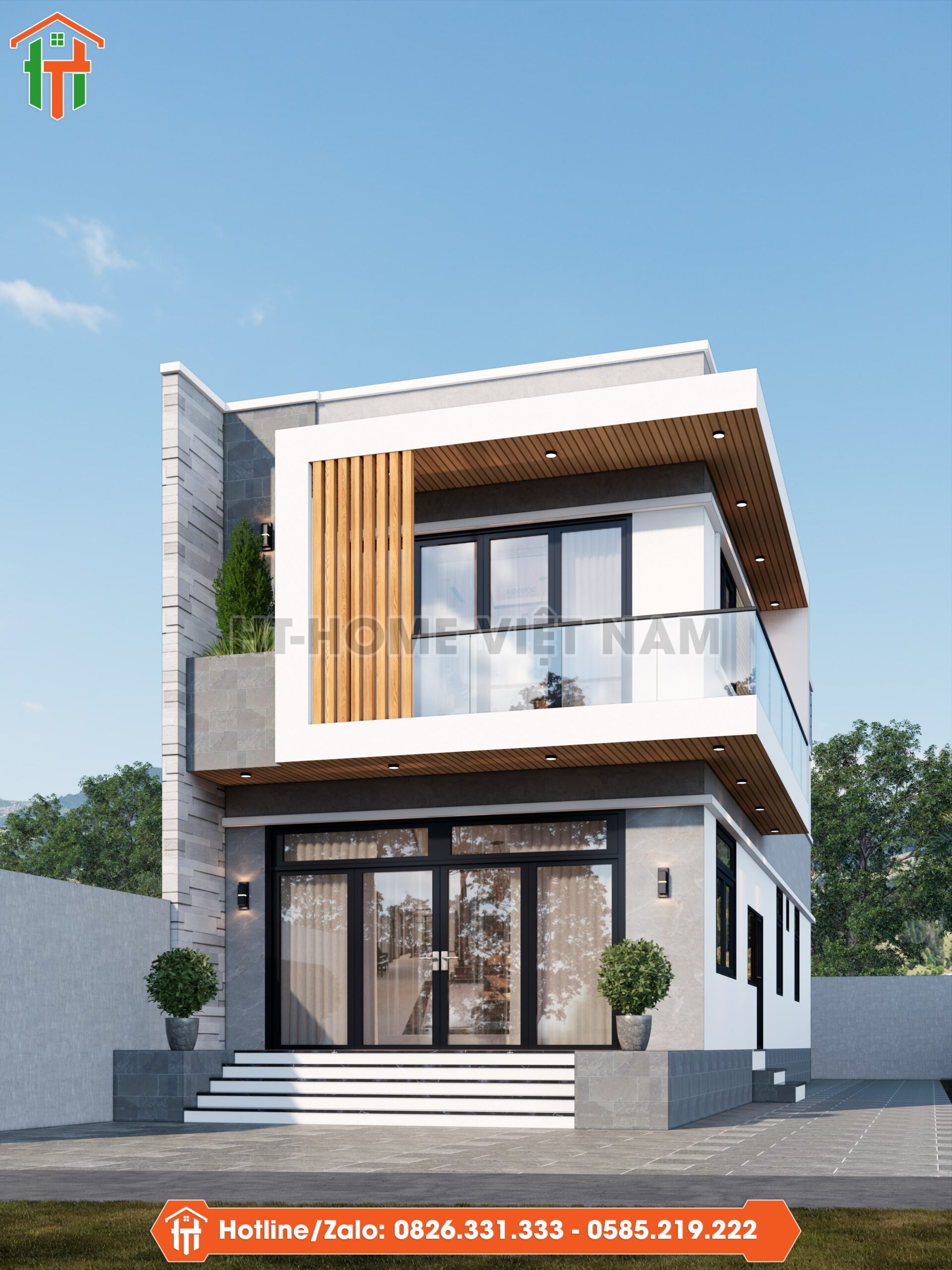 Nhà Hiện Đại 2 Tầng Chuẩn Nhu Cầu Gia Chủ