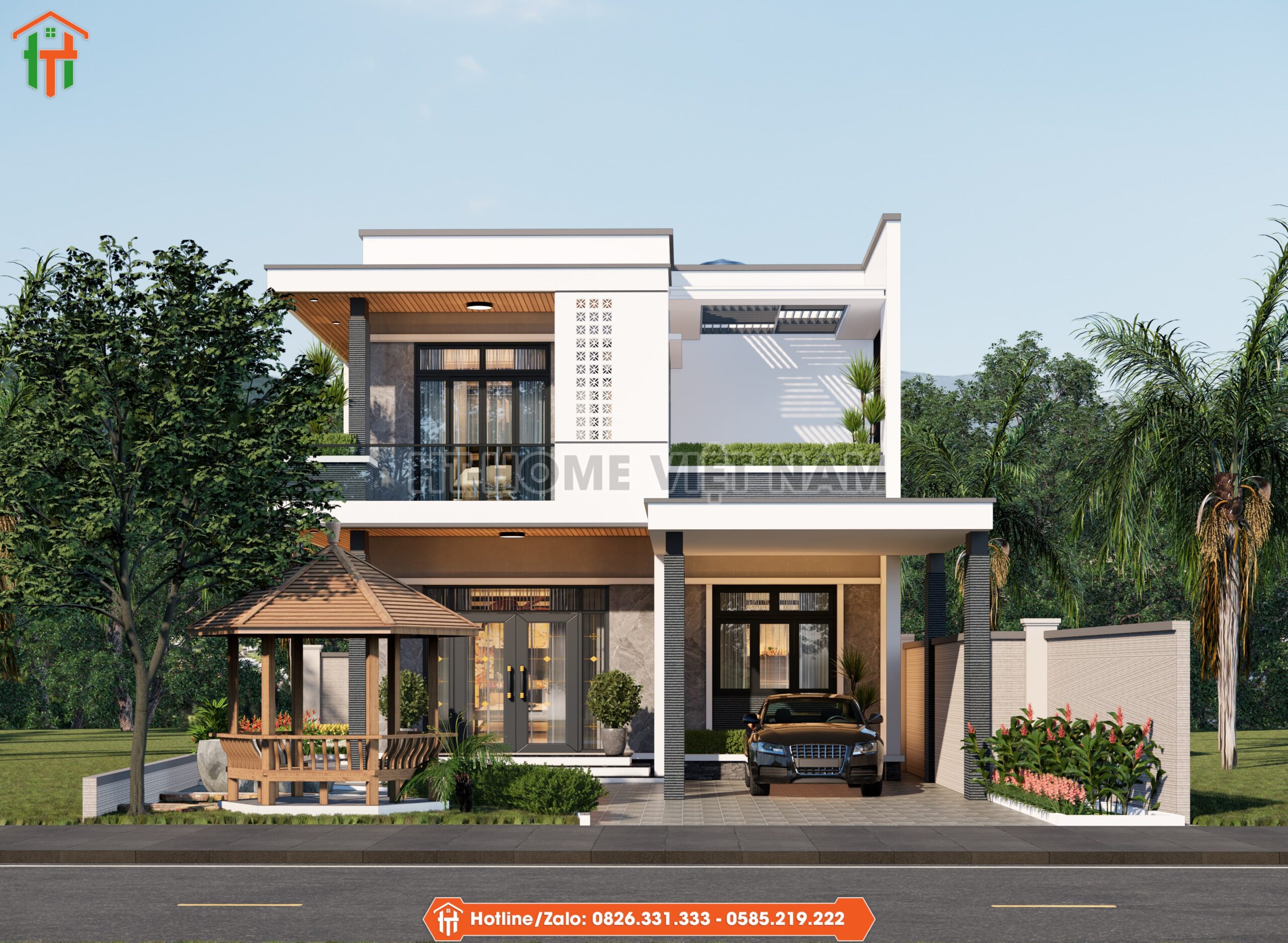 Mái Bằng Hiện Đại Cho Gia Chủ Thích Rộng Rãi, Trẻ Trung