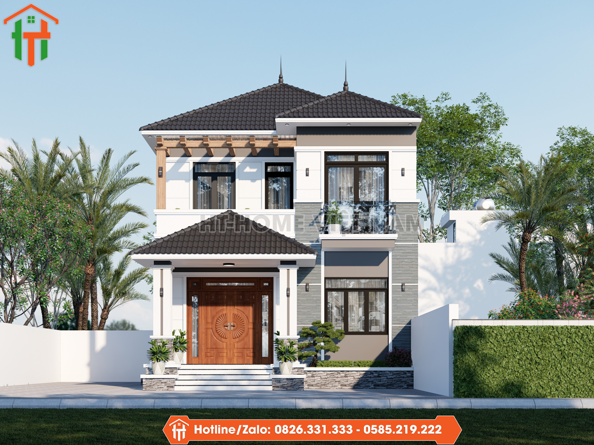 Thi Công Nhà Mái Nhật 2 Tầng Đẹp Tại Xuân Trường, Nam Định