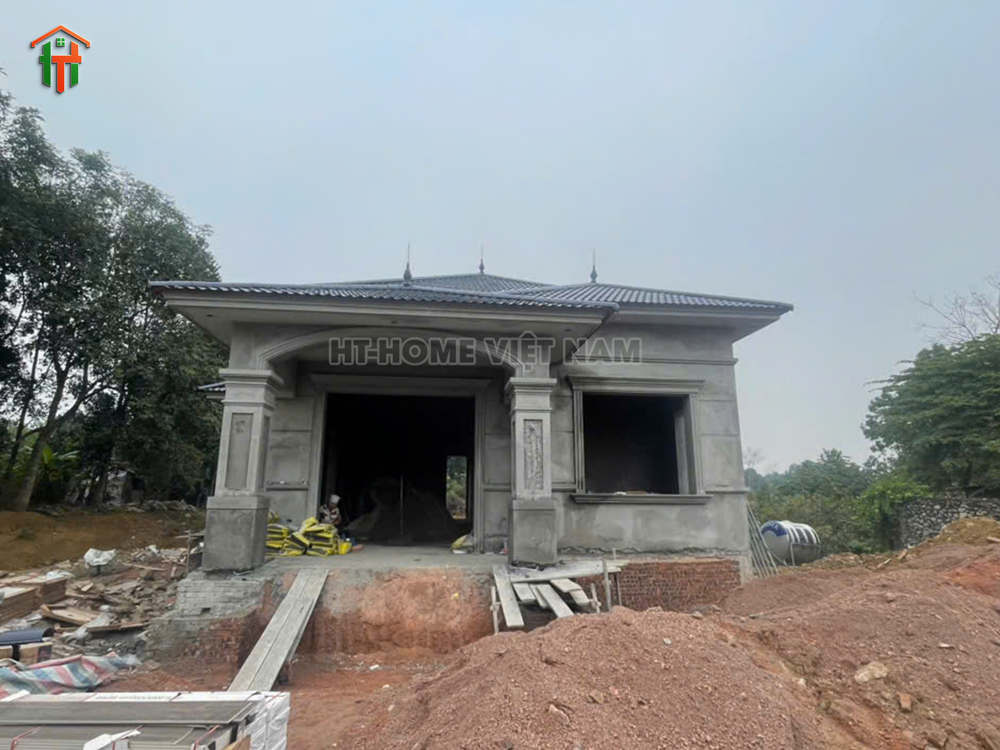 Bàn Giao Nhà Vườn Mái Nhật 1 Tầng Tại Hòa Bình