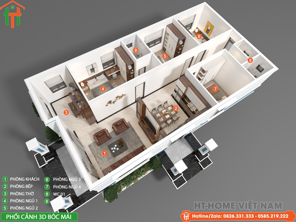 Bàn Giao Nhà Vườn Mái Nhật 1 Tầng Tại Hòa Bình