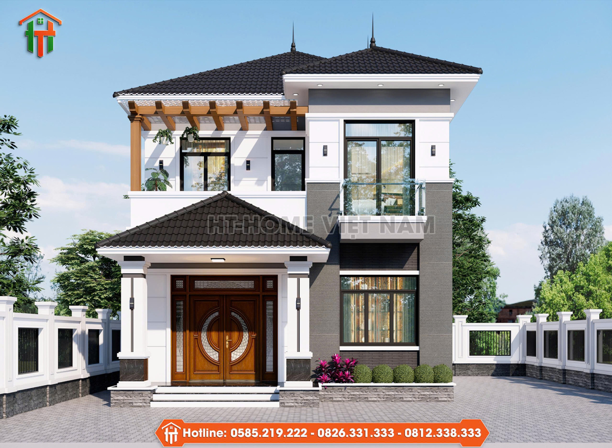 Dự Án Thiết Kế Nhà 2 Tầng Mái Nhật Cho Gia Đình Anh Dũng Tại Bắc Ninh