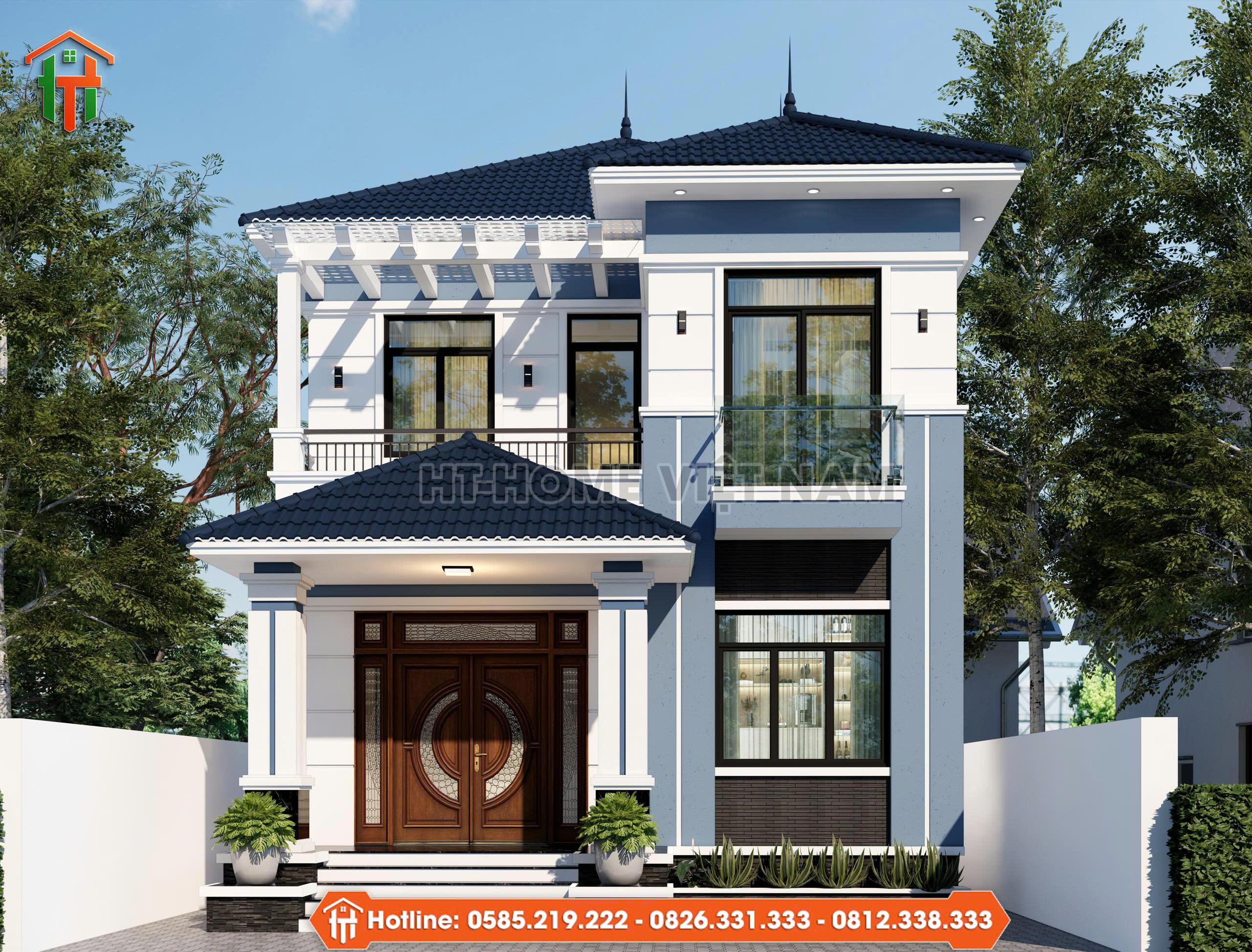Dự Án Thiết Kế Nhà 2 Tầng Mái Nhật Cho Gia Đình Anh Tuấn Tại Phú Thọ
