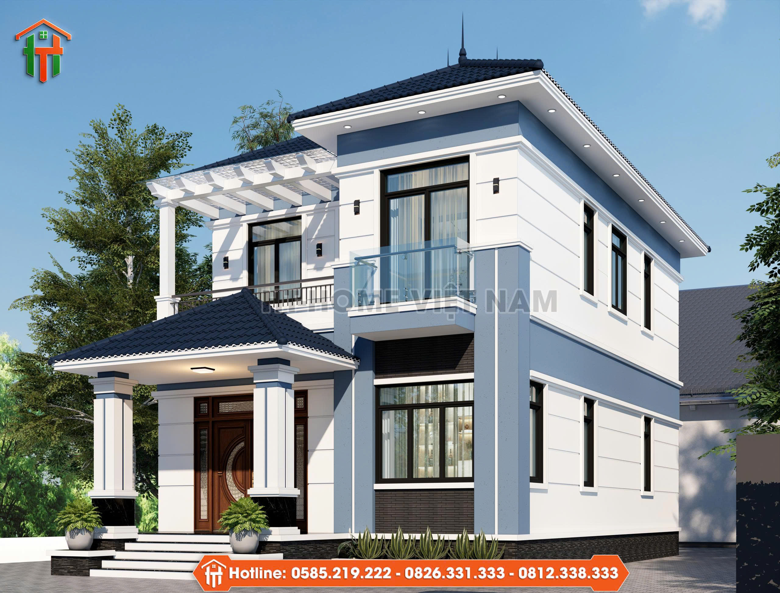 Dự Án Thiết Kế Nhà 2 Tầng Mái Nhật Cho Gia Đình Anh Tuấn Tại Phú Thọ