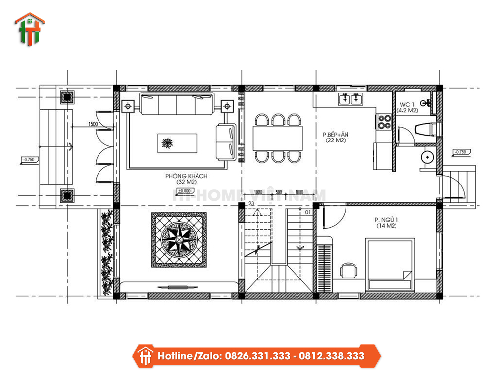 Dự Án Thiết Kế Nhà 2 Tầng Mái Nhật Cho Gia Đình Anh Tuấn Tại Phú Thọ