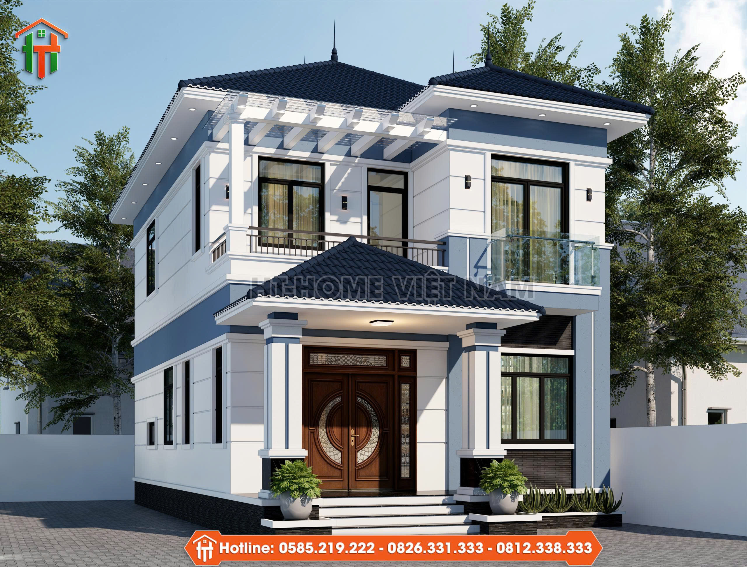 Dự Án Thiết Kế Nhà 2 Tầng Mái Nhật Cho Gia Đình Anh Tuấn Tại Phú Thọ