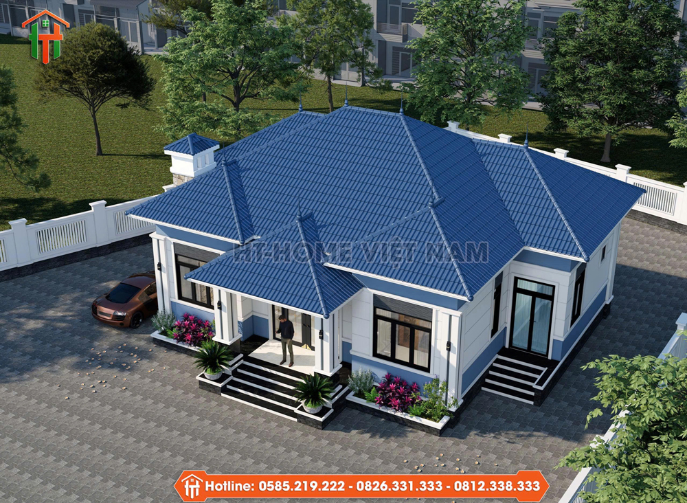 Dự Án Thiết Kế Nhà Mái Nhật 1 Tầng Cho Gia Đình Cô Hồng Tại Phú Thọ