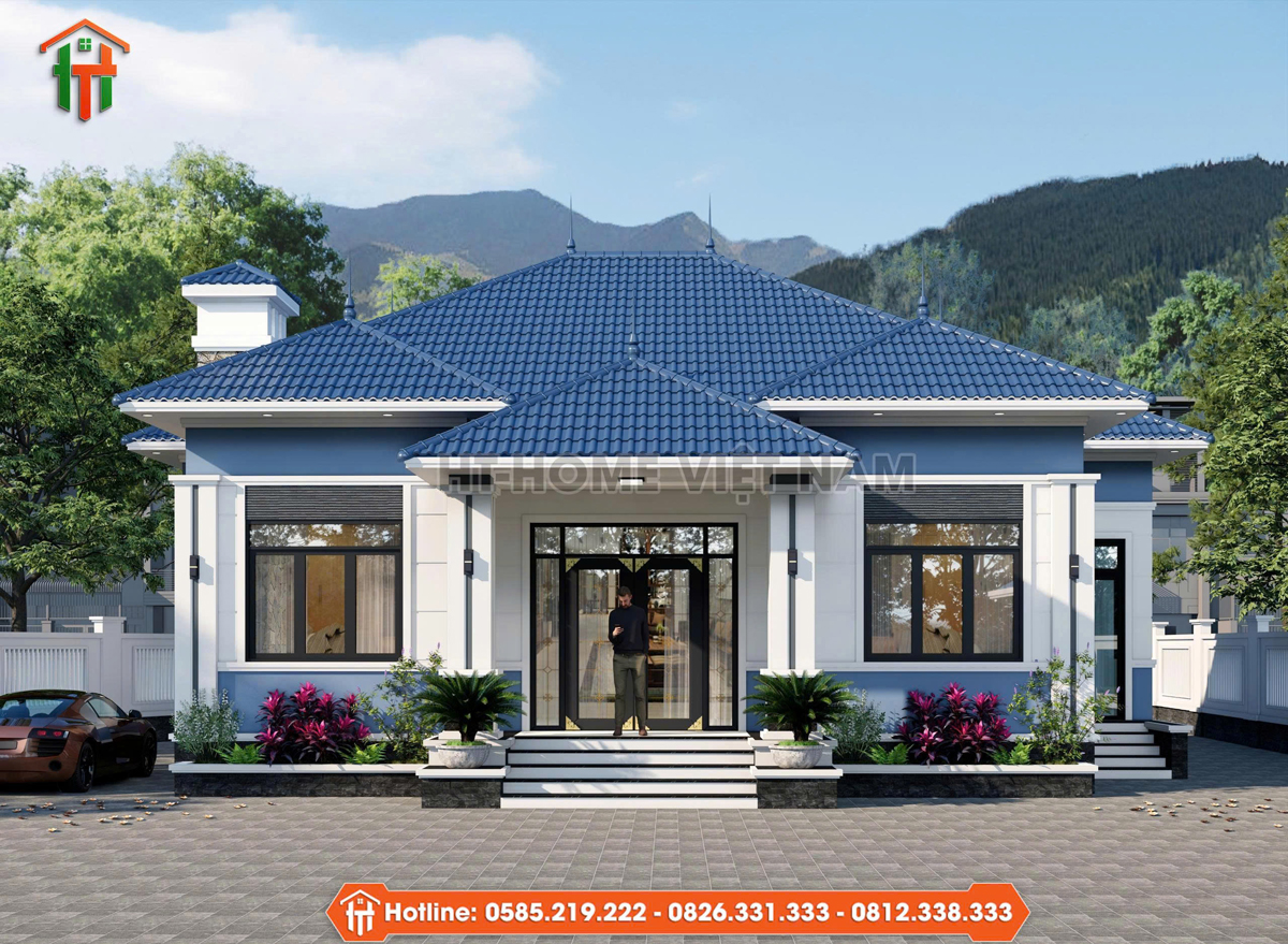 Dự Án Thiết Kế Nhà Mái Nhật 1 Tầng Cho Gia Đình Cô Hồng Tại Phú Thọ