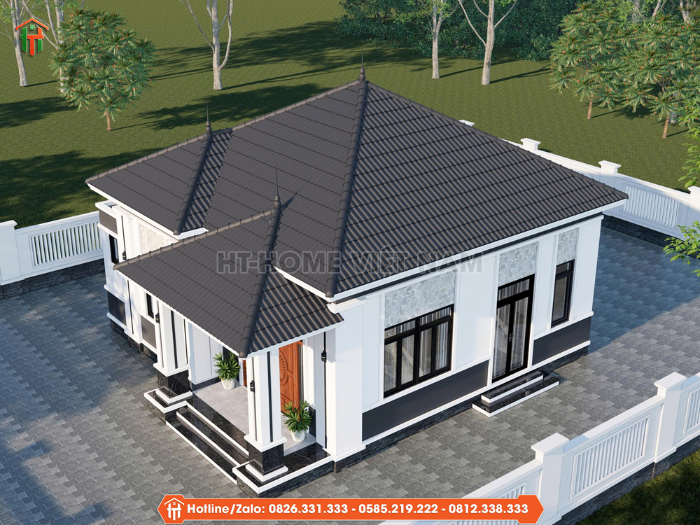Hoàn Thiện Nhà Mái Nhật 1 Tầng Nhỏ Xinh Tại Hà Nội