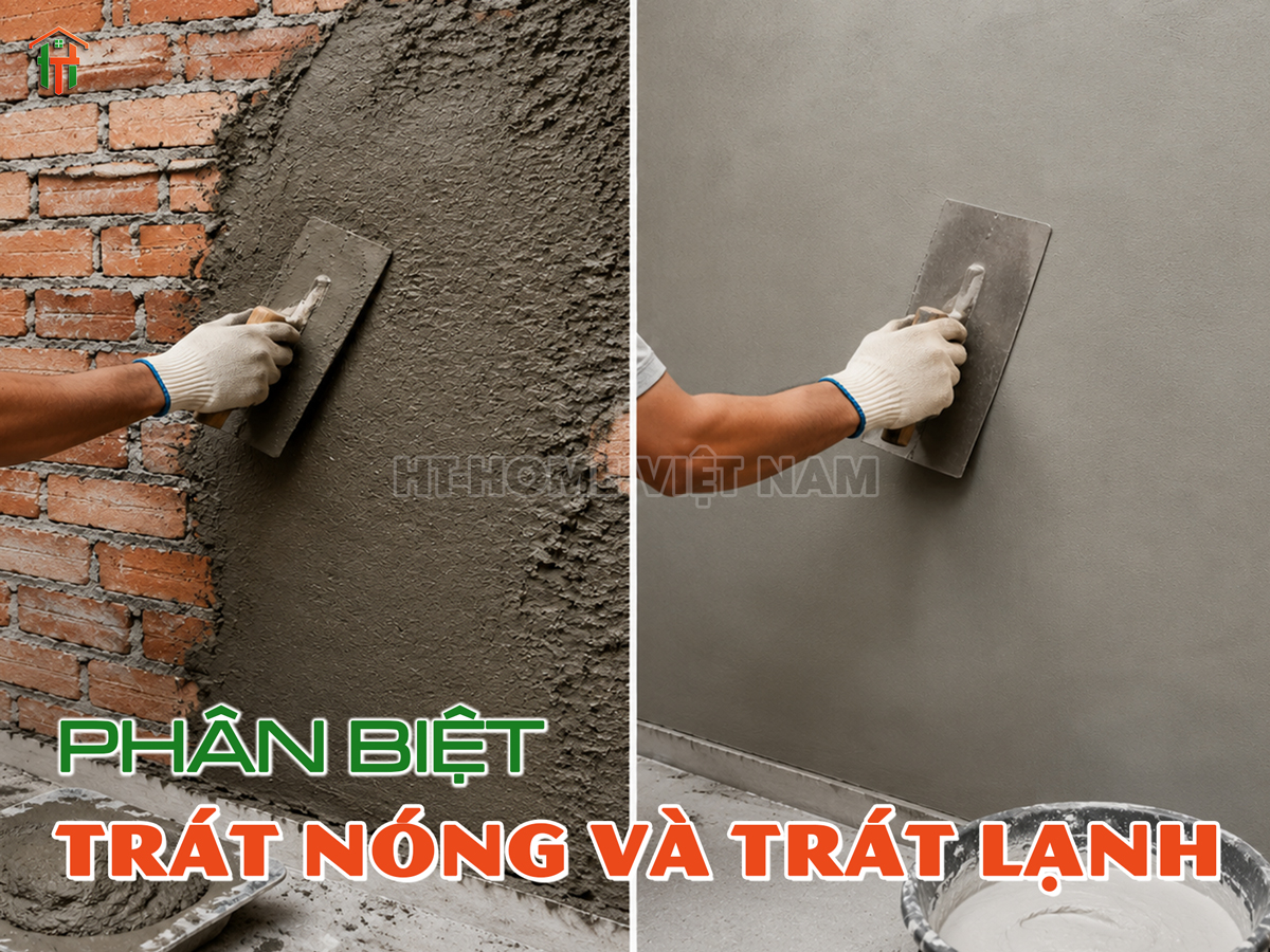 Phân Biệt Trát Tường Nóng Và Trát Tường Lạnh Trong Xây Nhà