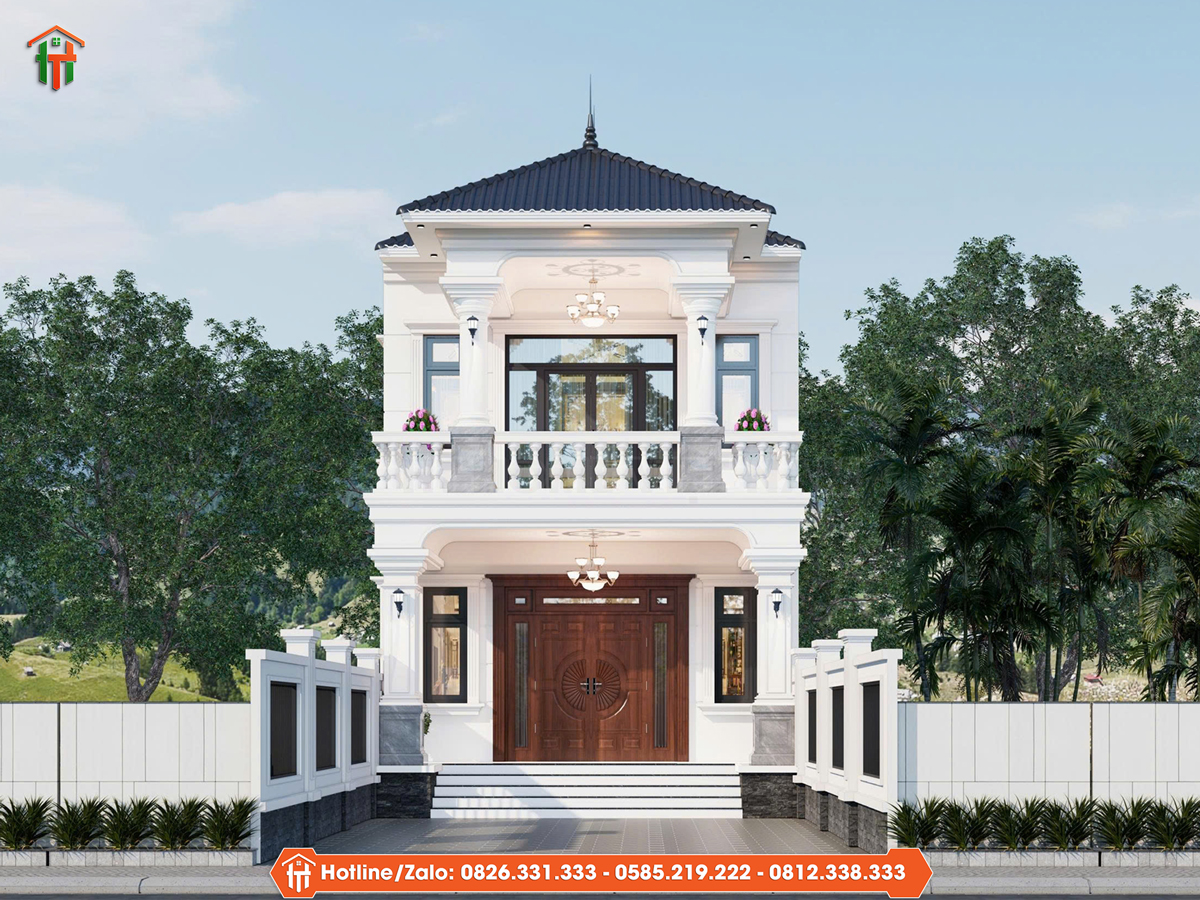 Dự Án Thiết Kế Nhà Mái Nhật Tân Cổ Điển 2 Tầng Tại Ninh Bình