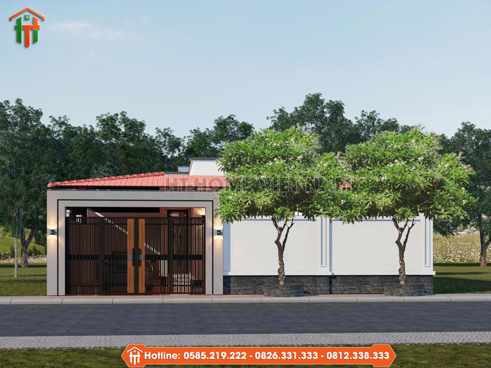 Dự Án Thiết Kế Nhà Mái Bằng 1 Tầng Tối Ưu Công Năng Tại Thanh Hóa