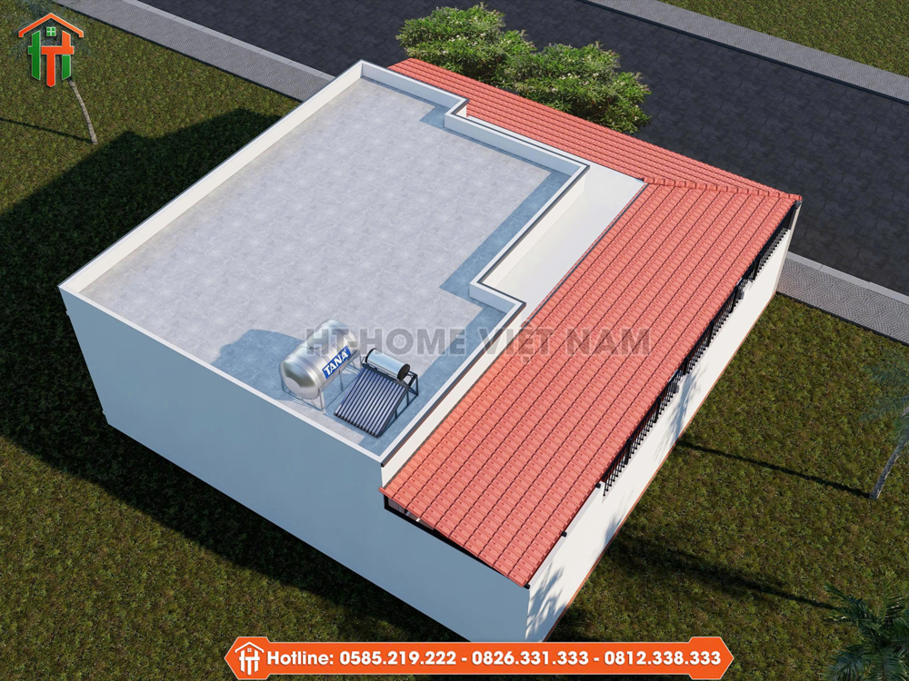 Dự Án Thiết Kế Nhà Mái Bằng 1 Tầng Tối Ưu Công Năng Tại Thanh Hóa